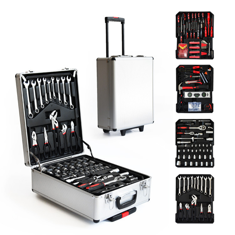 Hand Tools - 186ピース アルミケース入り トロリー式 メカニック 自動車修理 ソケットレンチツール