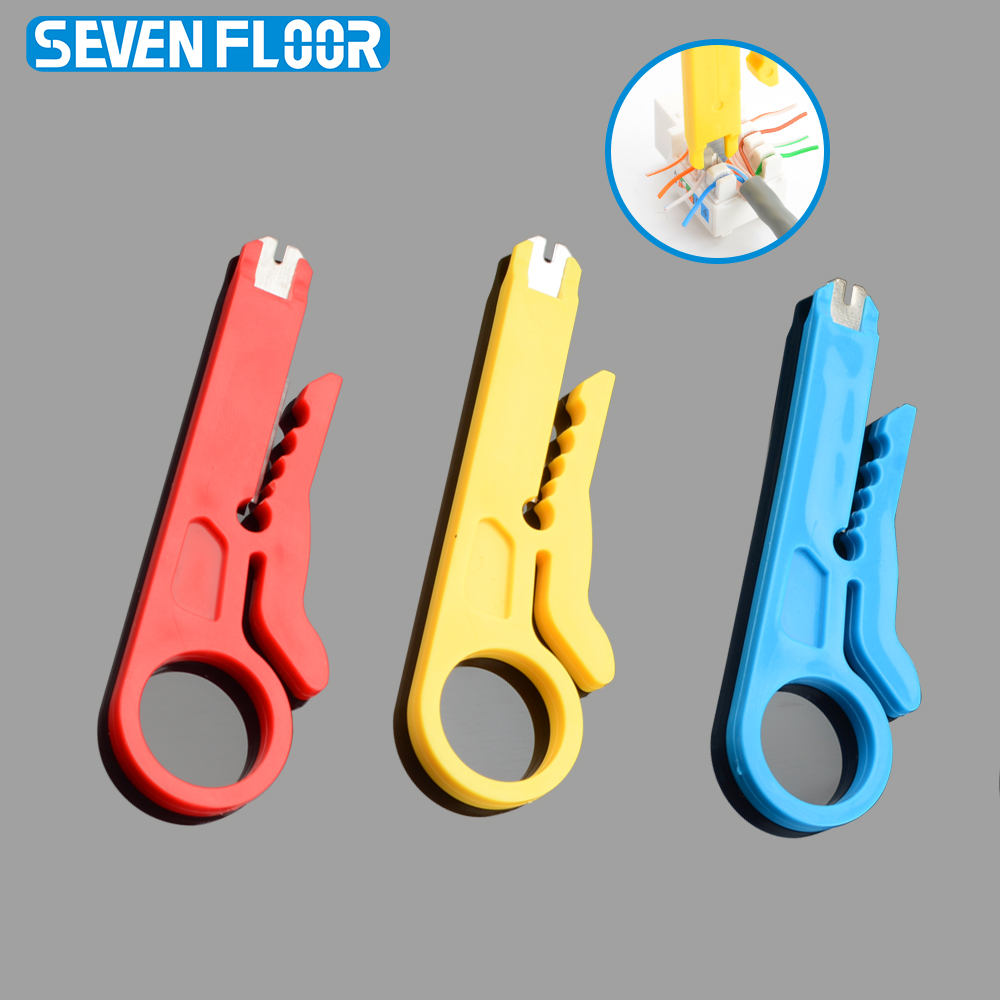 Automatic Wire Stripper Cutter - 1パック/3パック パンチダウン機能付きワイヤーストリッパー、RJ45 RJ11ネットワーク電話およびCCTV配線用マルチケーブルストリッピングツール