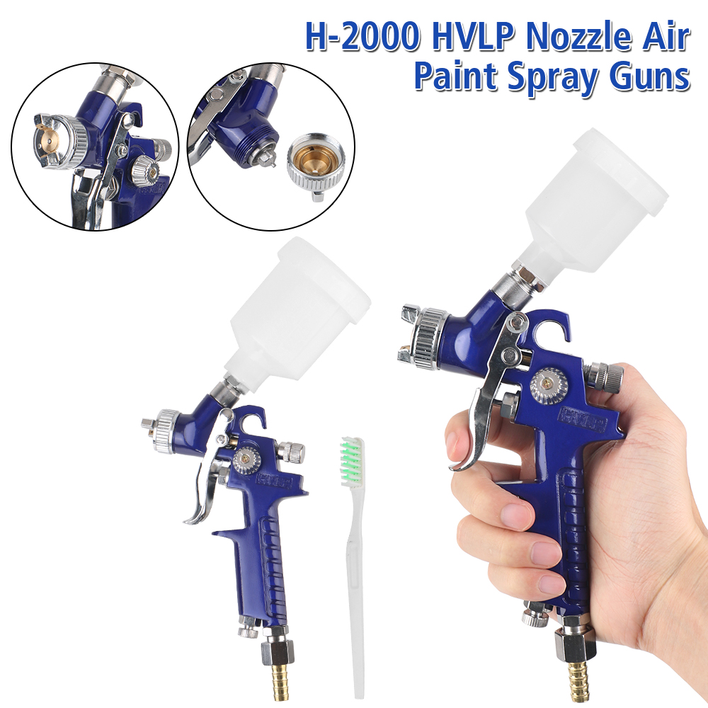 Airbrush Kit With Mini Compressor - ミニエアペイントスプレーガン、hvlpエアブラシ、塗装用ノズル、カーエアログラフ、スプレーガン、1.0mm