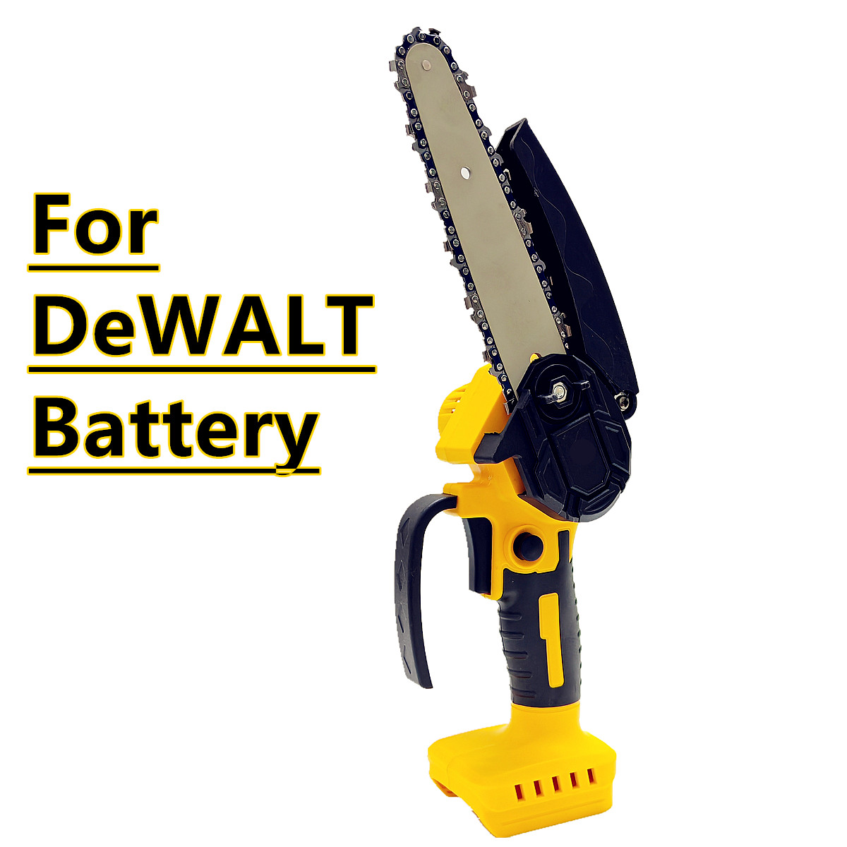 Mini Electric Chainsaw 6 Inch - DeWALT 18V 20V バッテリーコードレスチェーンソーミニ電気チェーンソー 6 インチ木工庭の伐採電動ツールに適合