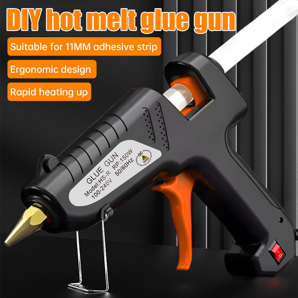 Hot Melt Glue Gun Cordless - 150W ホットメルトグルーガン 11mm グルースティック 3-5分予熱 15秒クイックリリース
