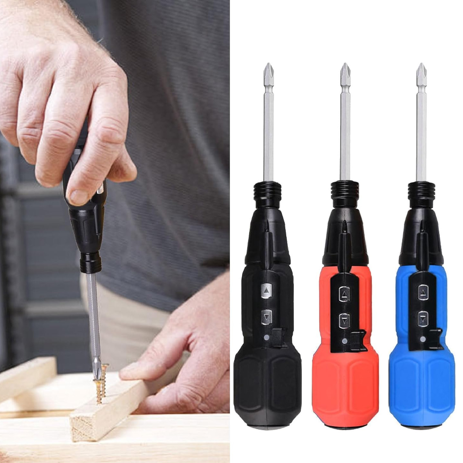 Electric Screwdriver Rechargeable Usb - 電動ドライバー 充電式コードレスドライバー クイック電動工具 家庭用小型電動キット 修理工具 電気技師用修理ツール