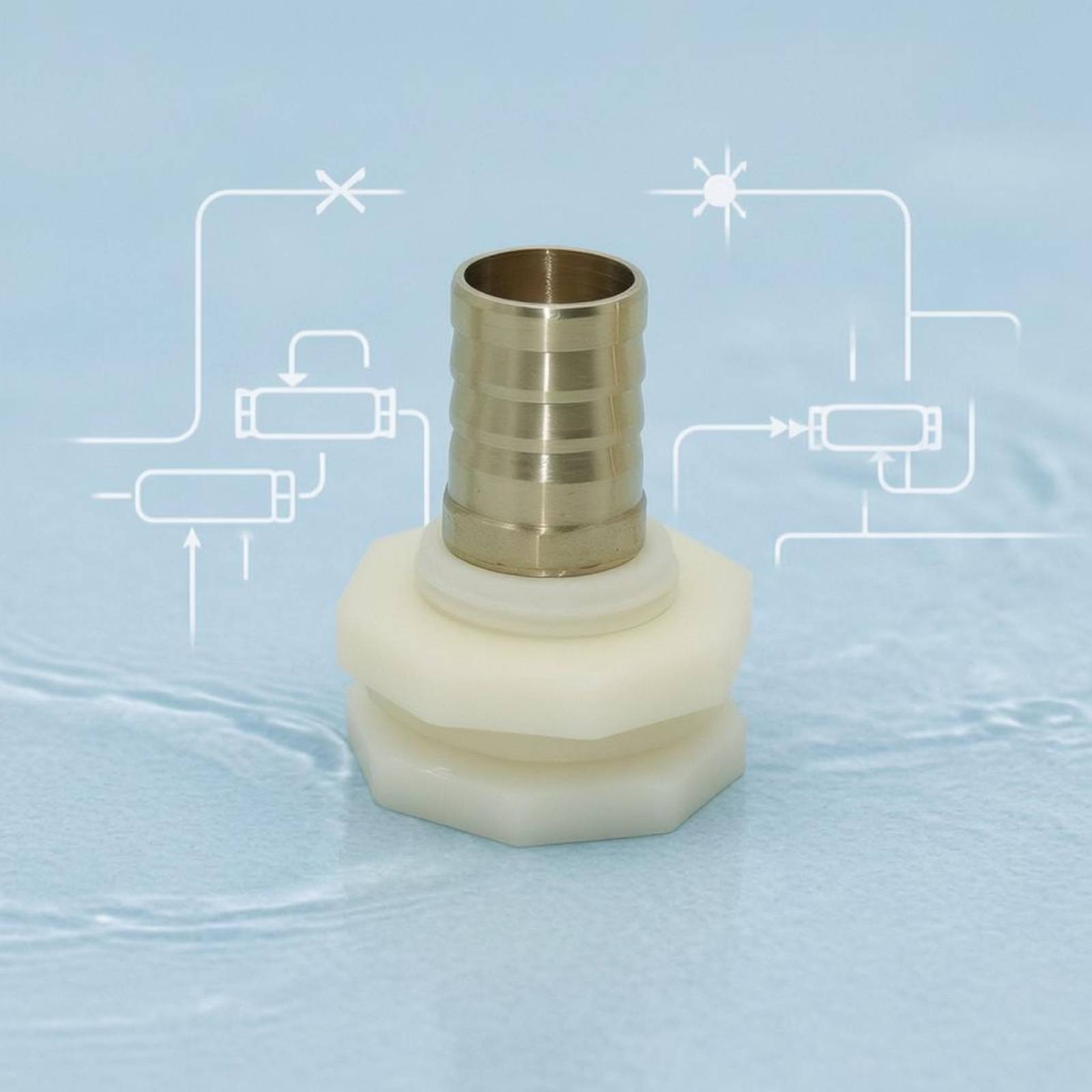 RV 水タンクジョイント 水タンクホースアダプター 真鍮製バ - Plumbing のレビューと価格