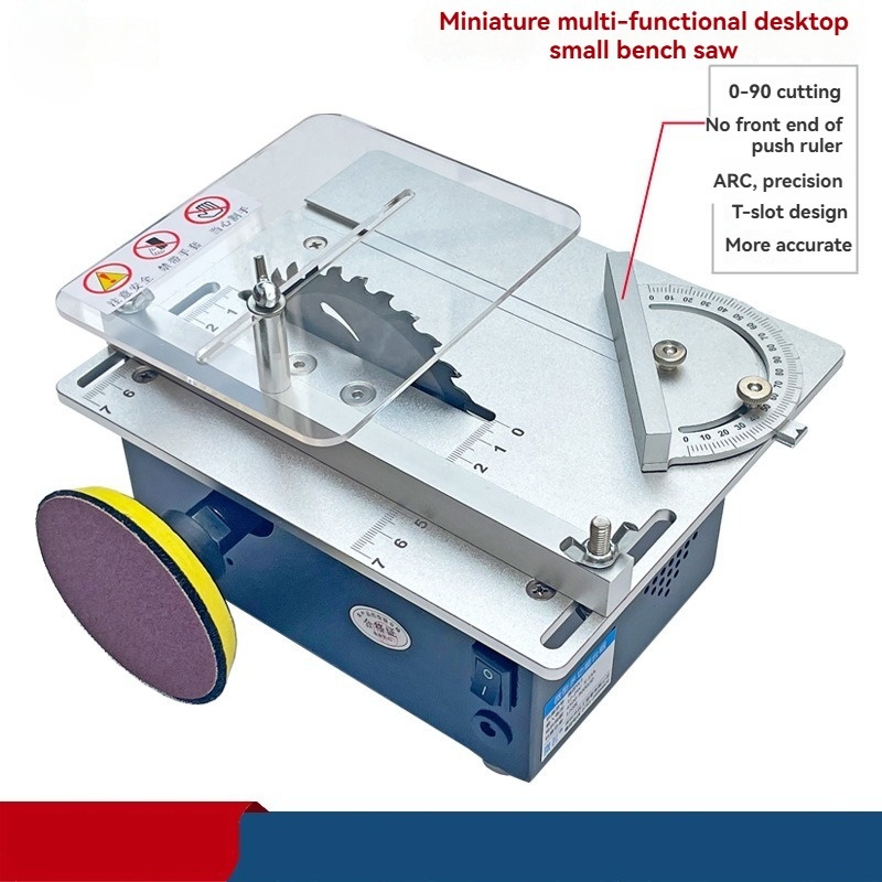 ミニ120W卓上丸鋸 調整可能多機能テーブルソー 家庭用DI - Mini Table Saw For Woodworking のレビューと価格