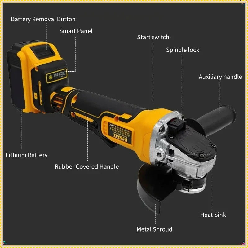 デュワルト DCG406 125MM ブラシレスアングルグラ - Brushless Angle Grinder Battery Powered のレビューと価格