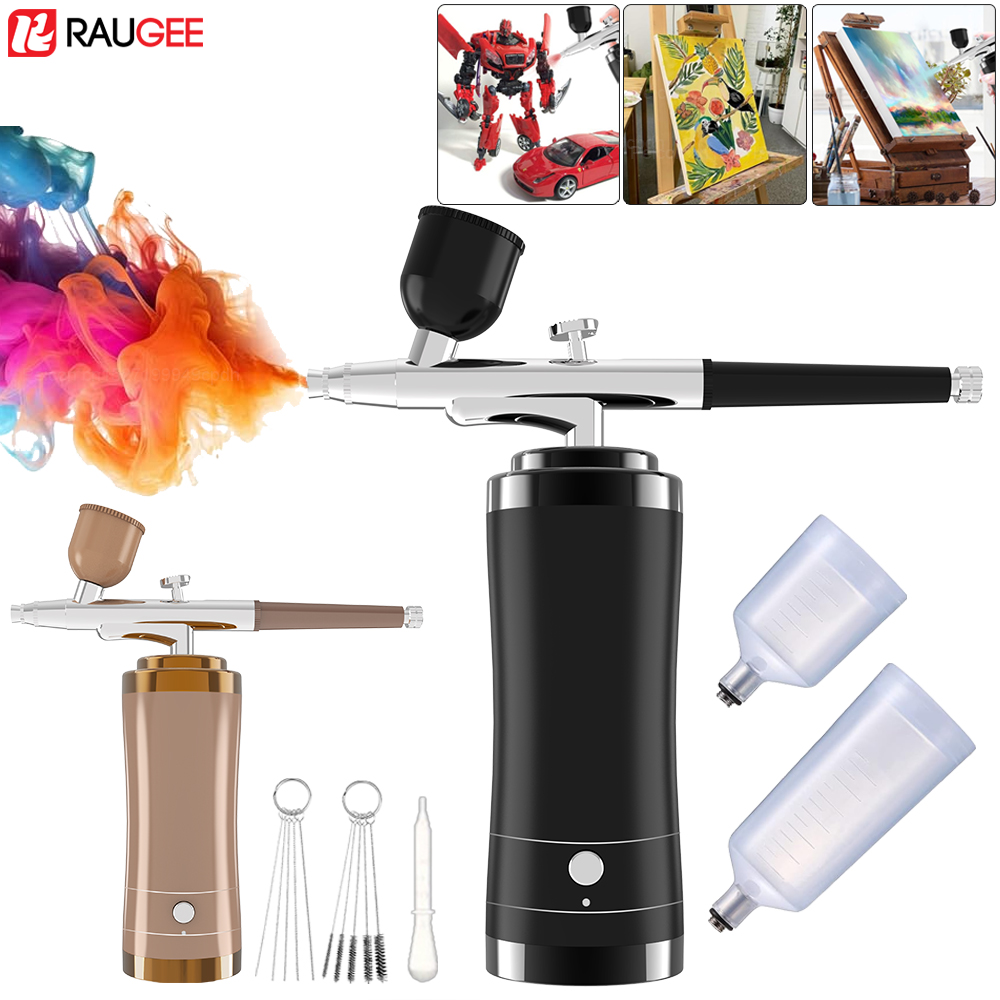 コンプレッサー付きコードレスエアブラシキット,ポータブルスプ - Airbrush Kit With Mini Compressor のレビューと価格