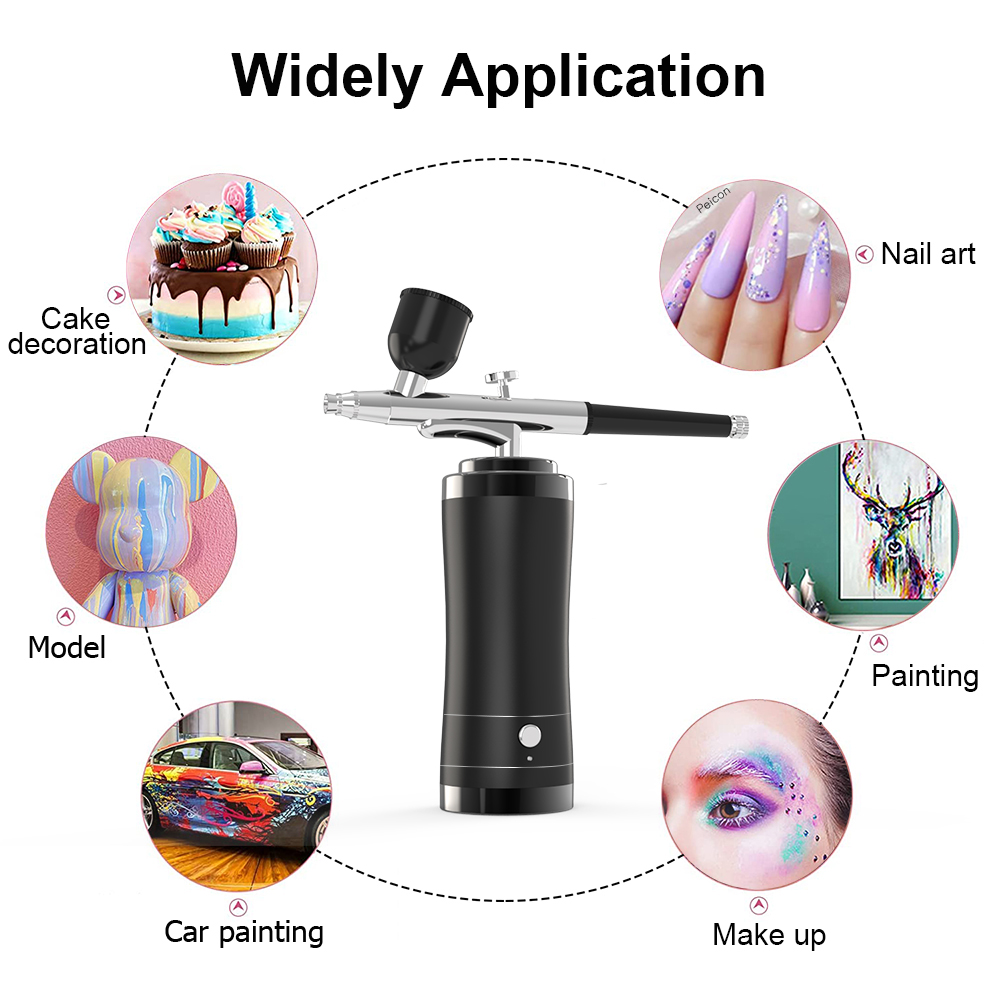 コンプレッサー付きコードレスエアブラシキット,ポータブルスプ - Airbrush Kit With Mini Compressor のレビューと価格
