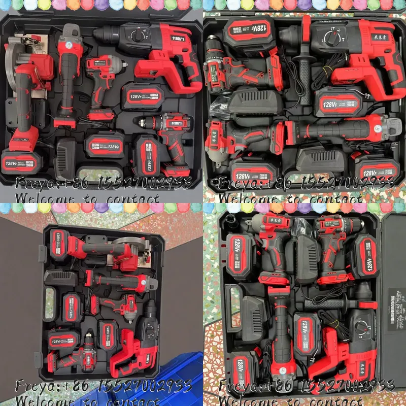 ブラシレス電動工具4点セット 多機能リチウム電池インパクトド - Brushless Angle Grinder Battery Powered のレビューと価格