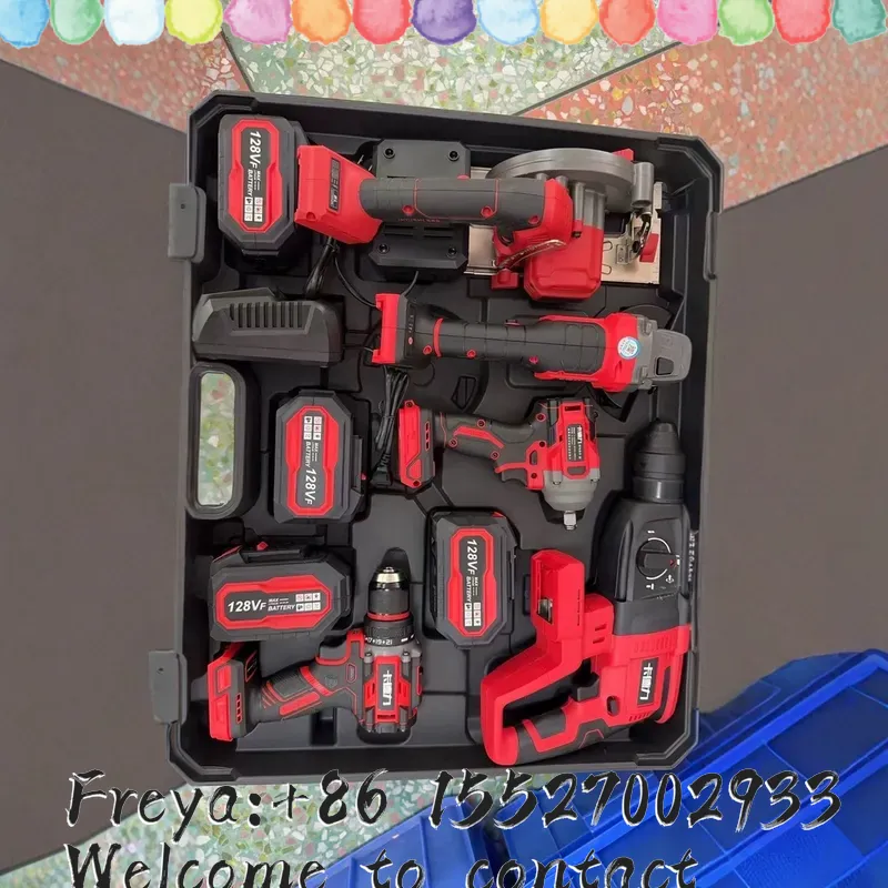 ブラシレス電動工具4点セット 多機能リチウム電池インパクトド - Brushless Angle Grinder Battery Powered のレビューと価格