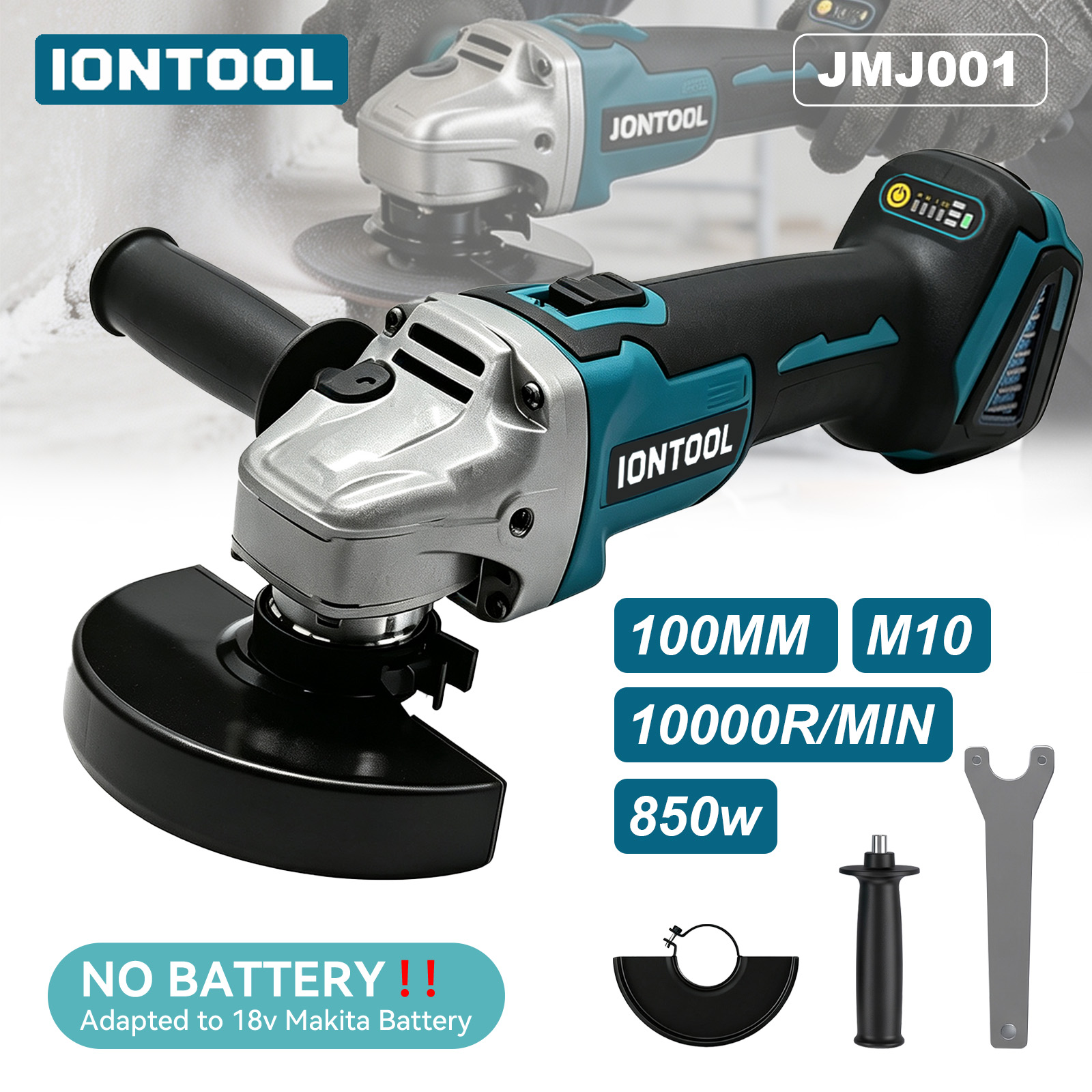 IONTOOL 850W 100mm コードレスアングルグラ - Brushless Angle Grinder Battery Powered のレビューと価格