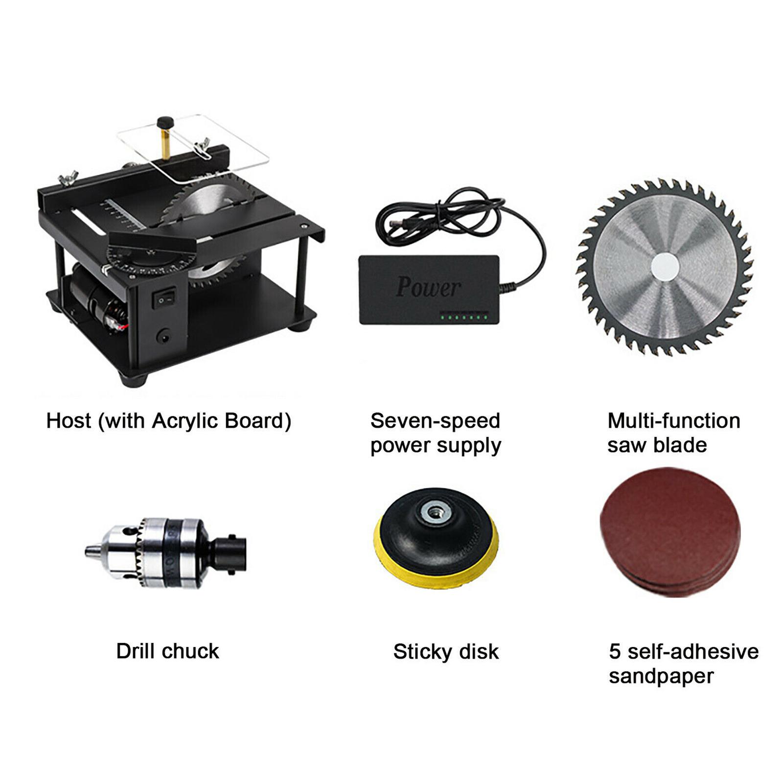 コンパクトな4インチ丸型ミニテーブルソー、アクセサリー付き、 - Mini Table Saw For Woodworking のレビューと価格