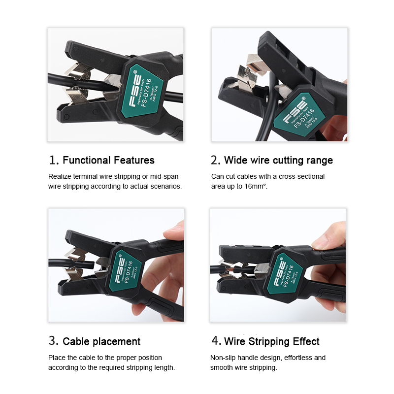 FSE-D7026 ケーブルストリッパー - プロ用電気技師 - Automatic Wire Stripper Cutter のレビューと価格