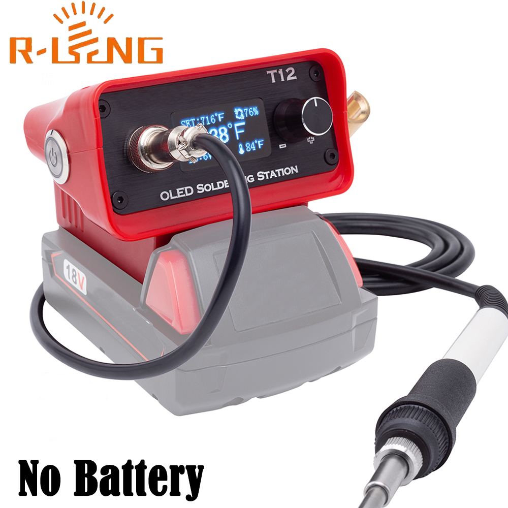 ミルウォーキー用の調整可能なはんだ付けステーション,oled - Digital Soldering Station T12 のレビューと価格
