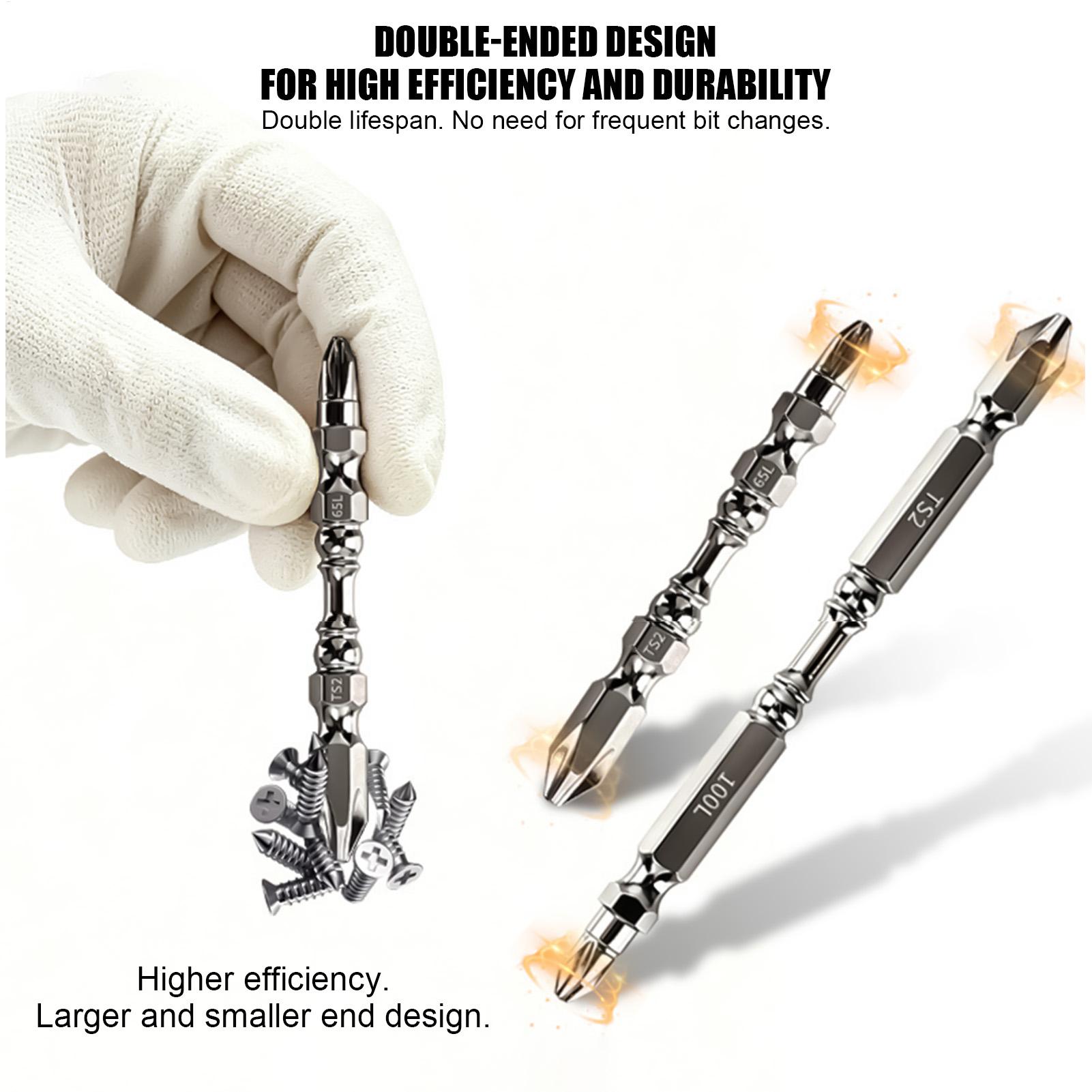 ドライバービットセット磁気ヘビーデューティ金属六角シャンク滑 - Hand Tools のレビューと価格