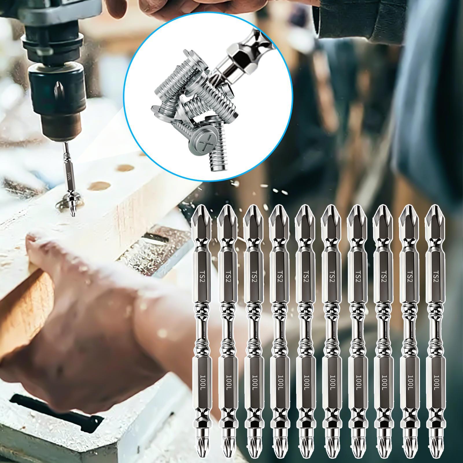 ドライバービットセット磁気ヘビーデューティ金属六角シャンク滑 - Hand Tools のレビューと価格