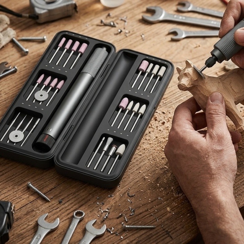 24種類のアクセサリーが付属したコードレス回転工具キット。電 - Cordless Rotary Tool Kit Accessories のレビューと価格