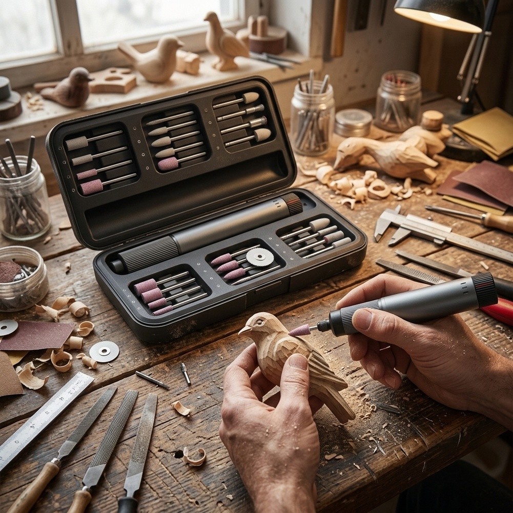 24種類のアクセサリーが付属したコードレス回転工具キット。電 - Cordless Rotary Tool Kit Accessories のレビューと価格