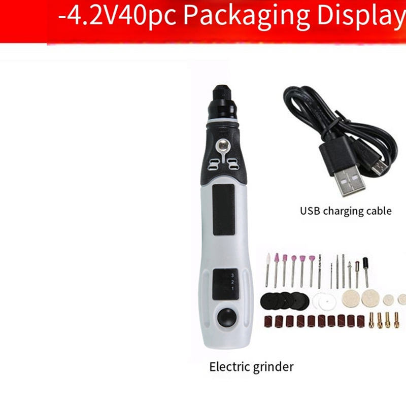 SHGOミニグラインダーキット、回転工具、40個のアクセサリ - Cordless Rotary Tool Kit Accessories のレビューと価格