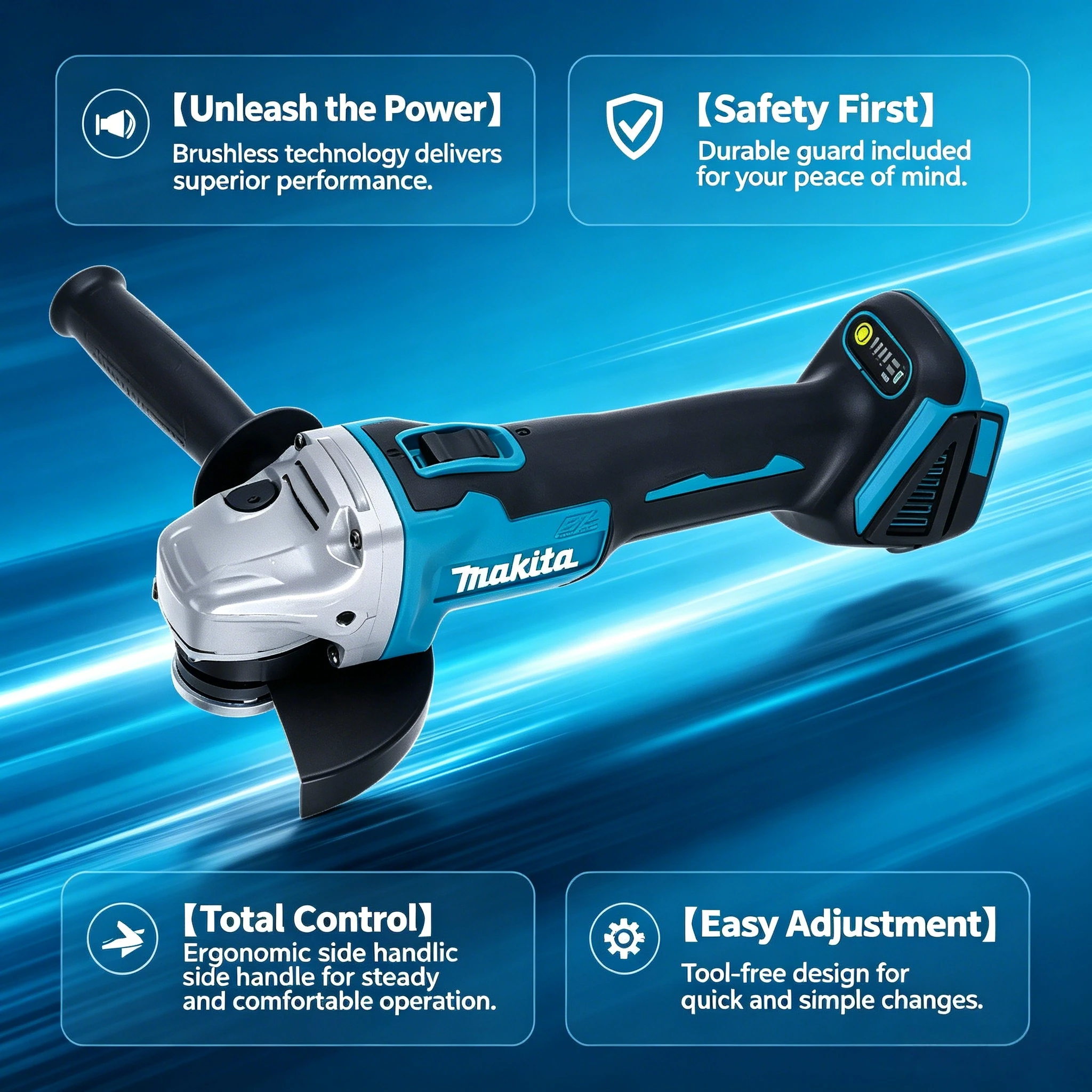 マキタ DGA504 ブラシレスアングルグラインダー 18V - Brushless Angle Grinder Battery Powered のレビューと価格