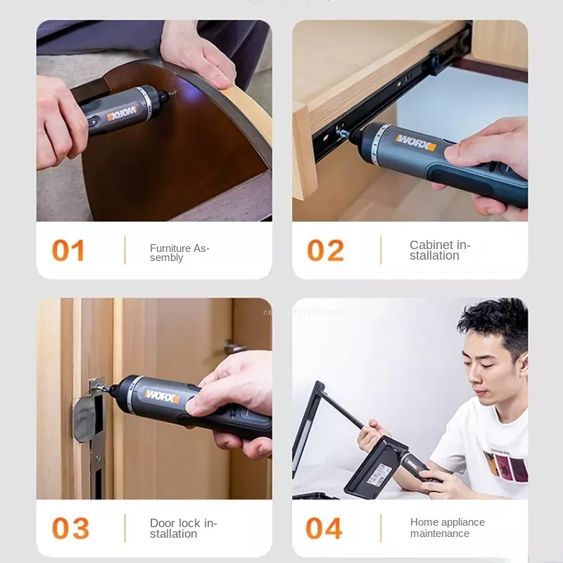 WORX WX242 4V 電動ドライバーセットスマートコー - Electric Screwdriver Rechargeable Usb のレビューと価格