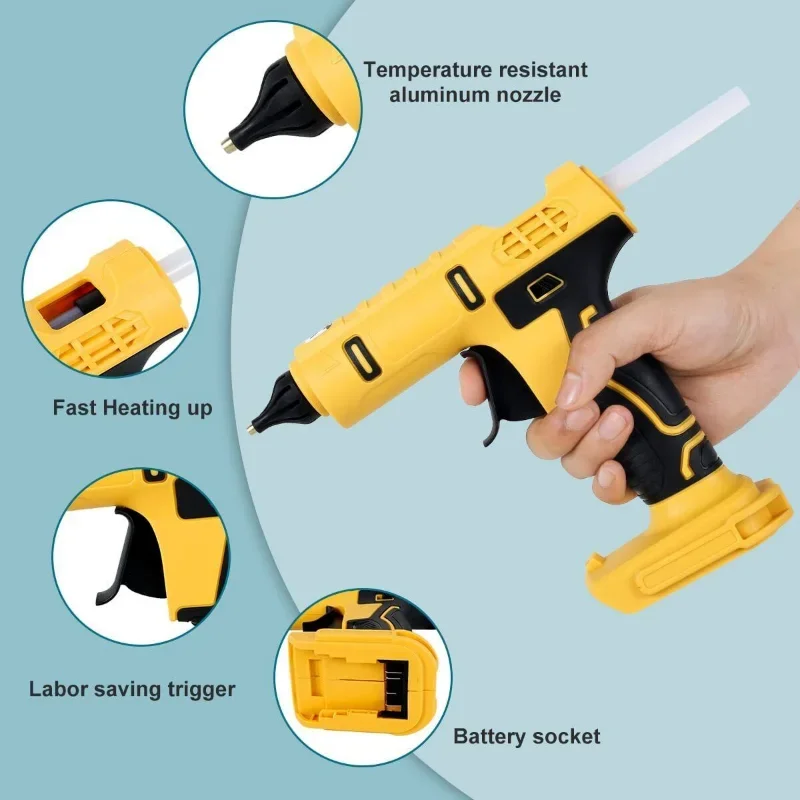 コードレス電動ハンドヘルドホットグルーガン修理 DIY ツー - Hot Melt Glue Gun Cordless のレビューと価格