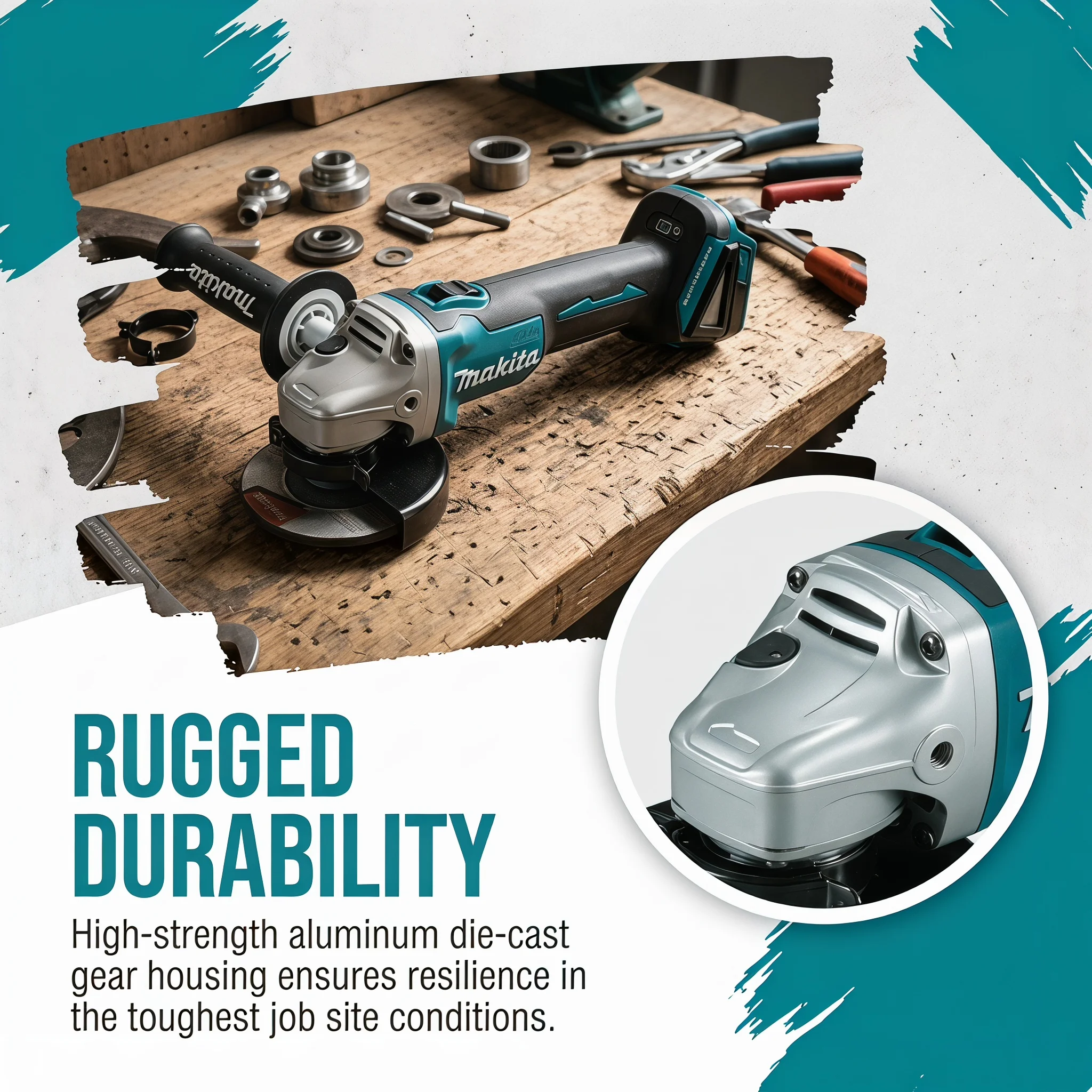 100mmの高出力マキタDGA404ブラシレスアングルグライ - Brushless Angle Grinder Battery Powered のレビューと価格